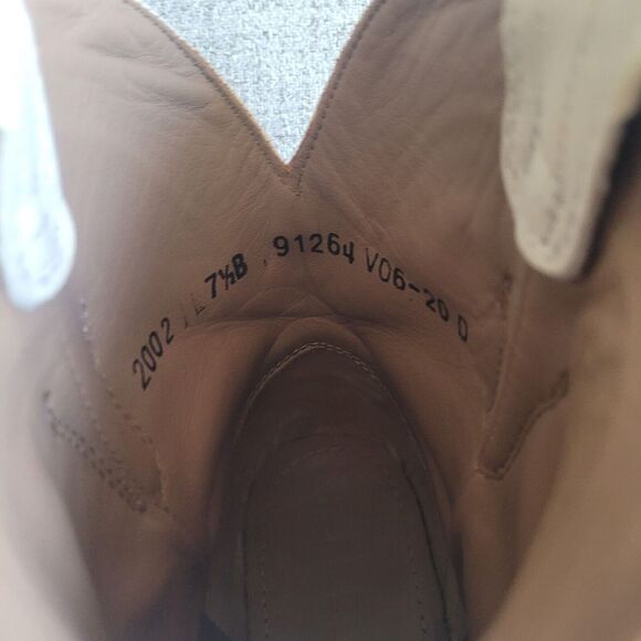 Tecovas The‎ Penny Womens Cowboy Ankle Boots Bone white Size 7. 5 B - Picture 6 of 11